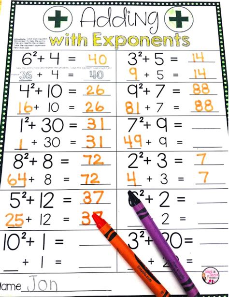 Count On Tricia Fun Ways To Teach Exponents To Beginners With A Freebie
