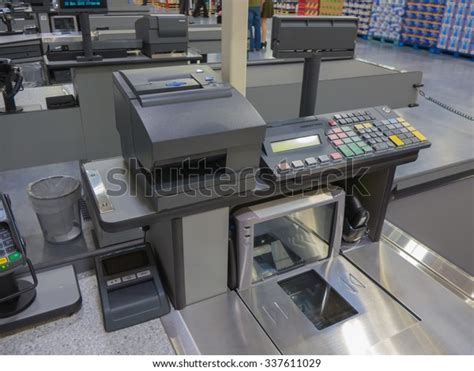 Cash Register Line Supermarket Stock Photo Shutterstock