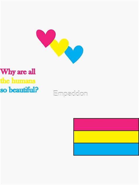 Pansexual Pride Stickers Set Of 3 Sticker For Sale By Empaddon Redbubble