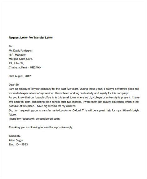 Employee Reassignment Letter