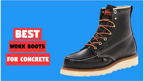 Top 5 Best Work Boots For Concrete Review In 2023 Youtube