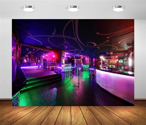 Beleco 8x6ft Fabric Bright Nightclub Backdrop For