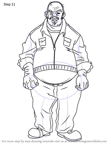 Learn How To Draw Uncle Ruckus From The Boondocks The Boondocks Step