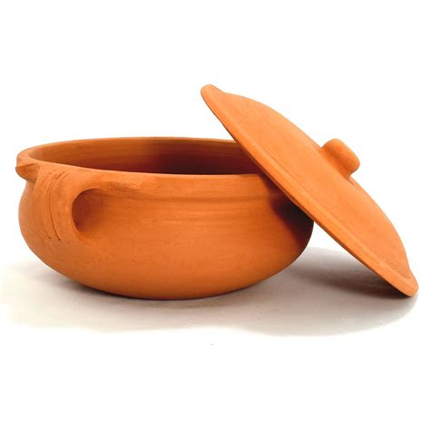 Mdzf sweethome ceramic soup stew pot with lid casserole clay pot cookware stone pot. Indian Clay Curry Pot | Ancient Cookware