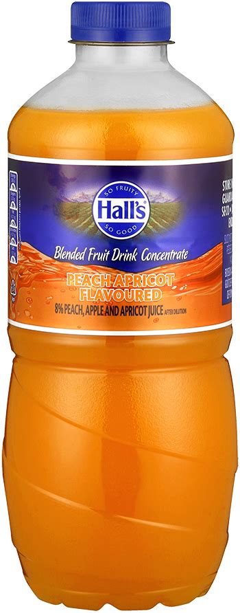 Halls Smooth Peach Apricot 12 X 1l Tiger Brands Out Of Home