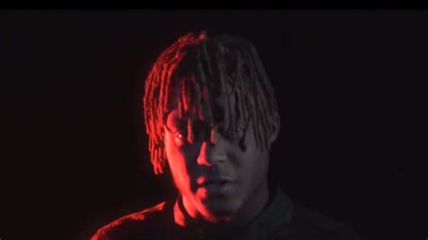 Juice Wrld In Black Background With Red Light On Face Hd Juice Wrld