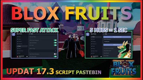 Blox Fruits Script Pastebin Update Part Auto Farm Auto Raid