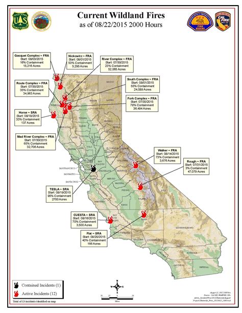 California Fire Map Right Now Printable Maps