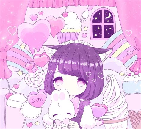 Kawaii Pastel Anime Girl