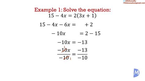 Solving Simple Equations Algebra Youtube