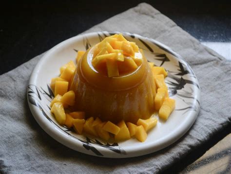 Vegan Mango Jelly Pudding Recipe Gayathris Cook Spot