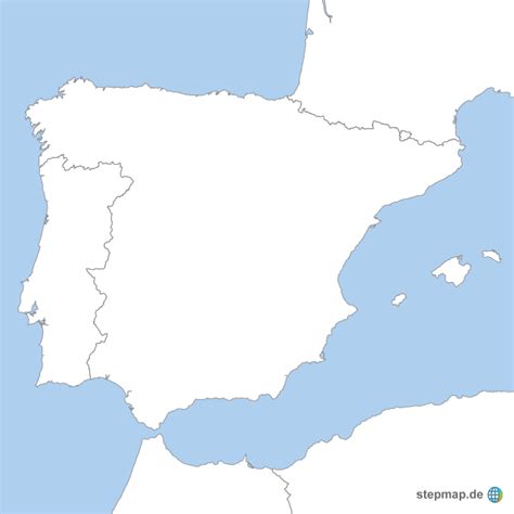 Stepmap España Landkarte Für Spanien
