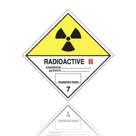 Class 7 Radioactive Ii Dangerous Goods Labels