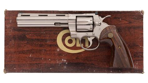 Colt Python Double Action Revolver With Box Rock Island Auction