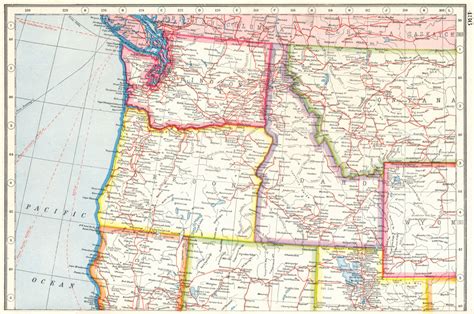 City Map Images Map Of Washington And Oregon States