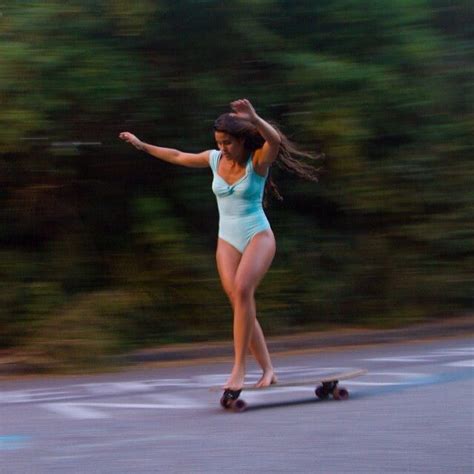 barefoot skate girl longboard big toe longboards pinterest longboards