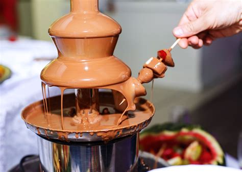 Chocolate Fountain With Fruits Chocolate Fountain Recipe With