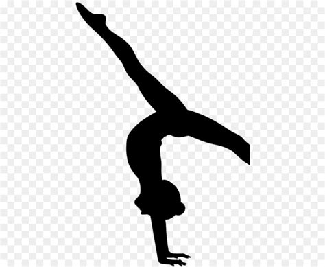 Free Gymnastics Flip Silhouette Athletic Dance Move Acrobatics Png