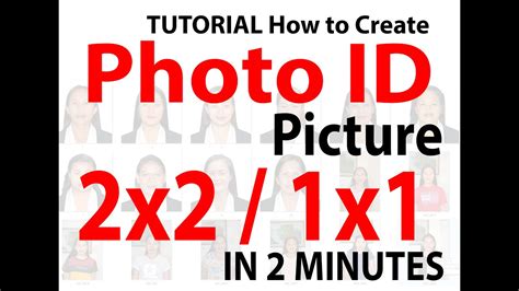 Photo Id Tutorials Using Adobe Photoshop Cs6 2x2 And 1x1 Done In 2