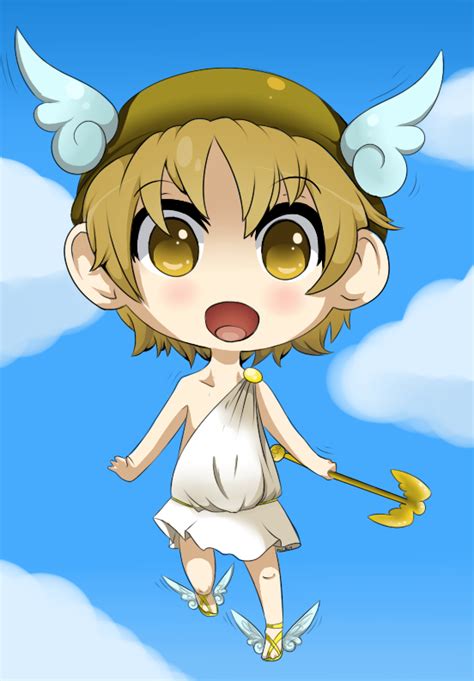 He was also the messenger of the gods. Hermes Chibi by nicky1311 on DeviantArt