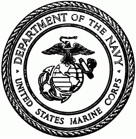 Free coloring pages marine corps logo bestofcoloring. Marine Corp Logo Coloring Pages To Print - Coloring Home