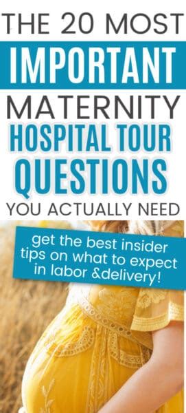 Maternity Hospital Tour 20 Critical Questions To Ask