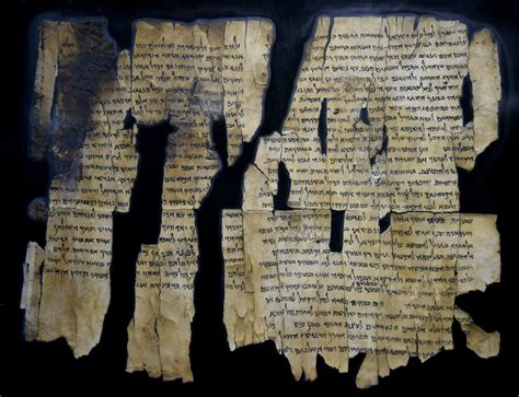 Dead Sea Scroll 28 From Qumran Illustration World History Encyclopedia