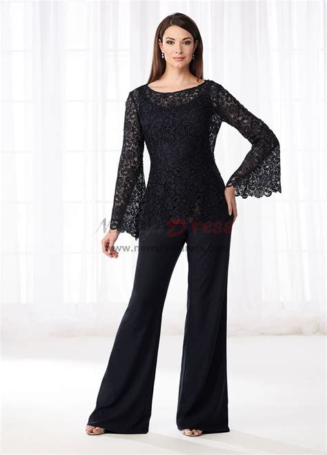 Mother Of The Bride Pant Suits Dresses Lace Two Piece Pants Outfit