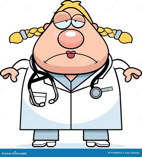 Sad Cartoon Doctor