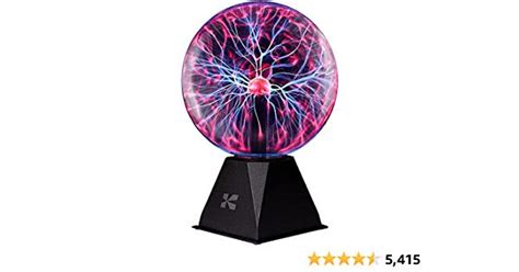 Katzco Plasma Ball 7 Inch Nebula Thunder Lightning Plug In For