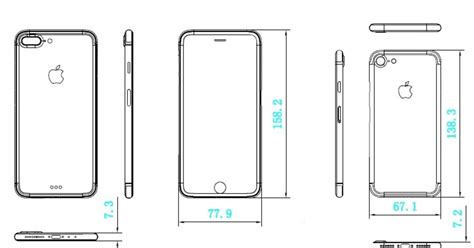 New Iphone 7 Schematics Suggest Similar Dimensions Unlikely Front