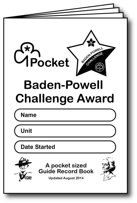 A Pocket Sized Version Of The Guide Baden Powell Challenge Award For
