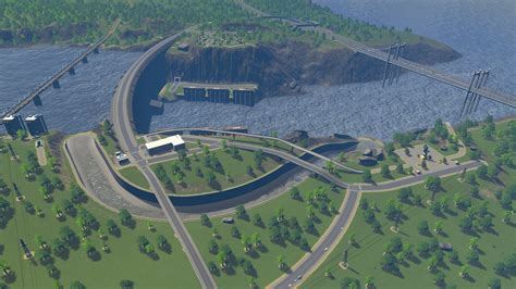 Dam With Visitor Center And Functioning Spillway Rcitiesskylines
