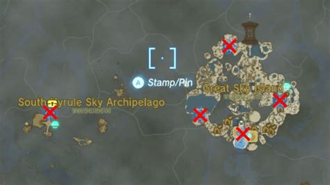 Sky Islands Map In Zelda Tears Of The Kingdom Dexerto