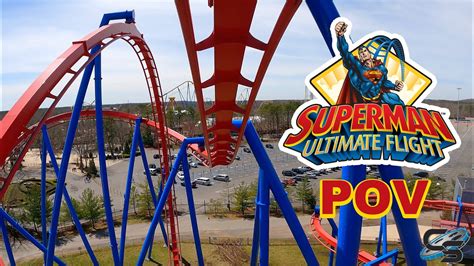 Superman Ultimate Flight Front Row Pov Six Flags Great Adventure Youtube