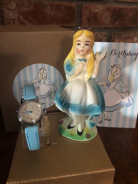 Vintage Disney Alice In Wonderland Watch And Ceramic Figurine Etsy Canada