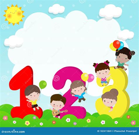 Numbers Background For Kids