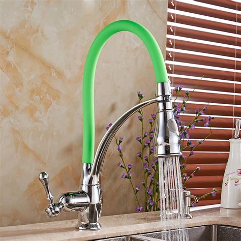 The faucet will have a pullout spray wand from the spout. Mitchell Single Handle Noctilucent Kitchen Sink Faucet ...