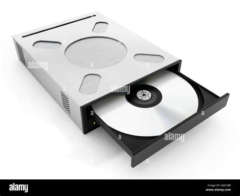 Internal Disc Drive Isolated On White Background 3d Illustration Stock