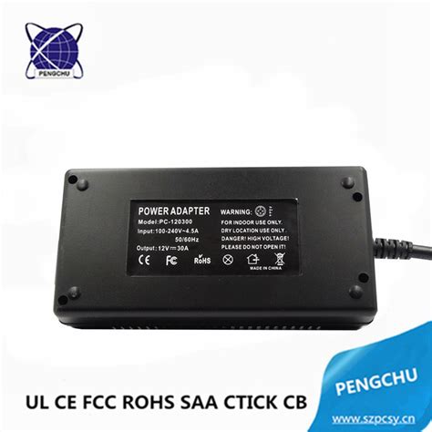 ac dc 360w 12v 30 amp external fanless power supply with ul ce fcc rohs saa cb pse china