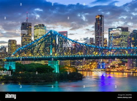 The Story Bridge In Brisbane Queensland Australia Is A Steel