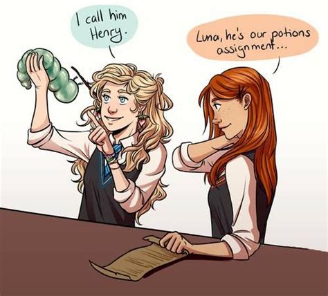 Luna And Ginny Nerdy Schtuff Ginny Weasley Harry Potter