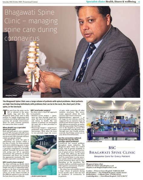 Managing Spine Care During Coronavirus With Mr Dimpu Bhagawati