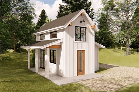 Teeny Tiny House Plan With Bedroom Loft 62571dj