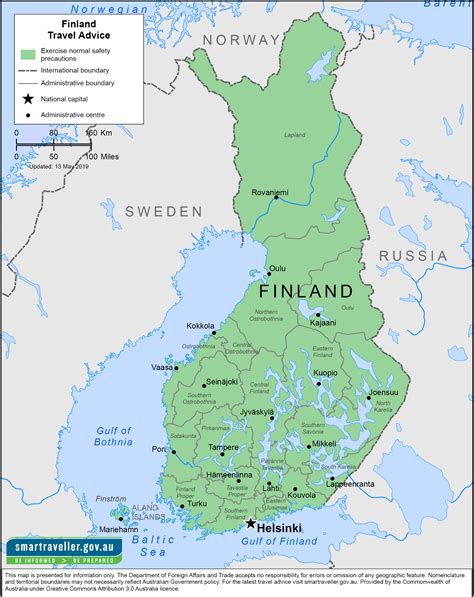 Finland On The Map Of Europe World Map
