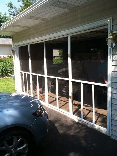 Really, with a screen door, you can turn your garage into an outside terrace that is shielded from the street. Pin on Woodworking Projects