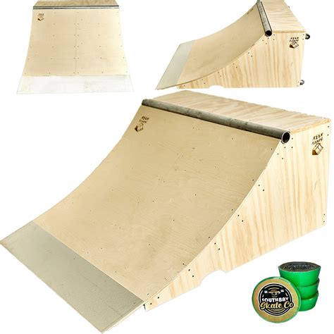 south bay skate co quarter pipe skateboard ramp 2 tall x 4 wide by keen ramps south