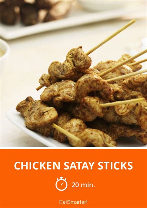 Chicken Satay Sticks Recipe Eat Smarter Usa