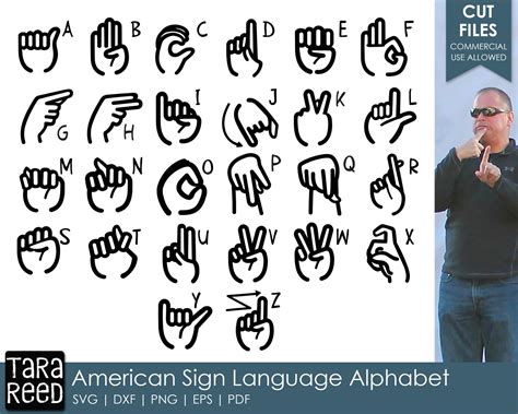 Sign Language Alphabet Sign Language Svg And Cut Files For Etsy
