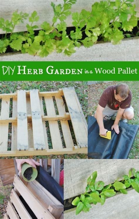 How To Make A Wood Pallet Garden For Herbs Tutorial 1000 In 2020